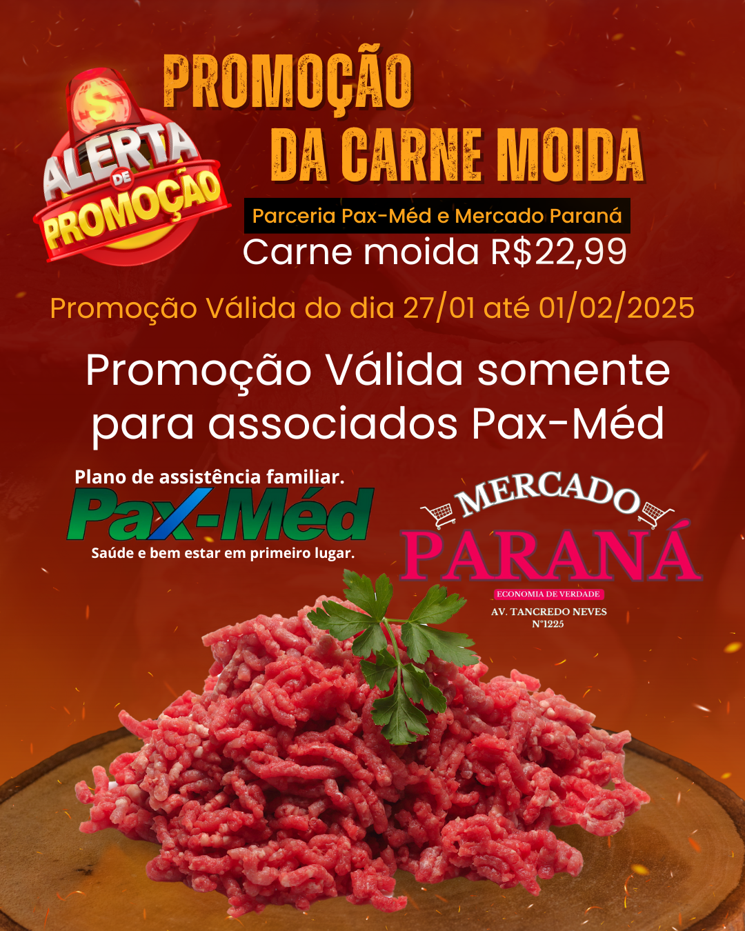 promoção da carne moida